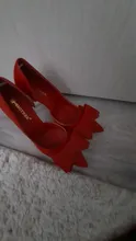 2021 de moda delicada dulce Bowknot zapatos de tacón alto sin un lado tacones puntiagudos para mujer dedo del pie 10,5 CM Zapatos de vestir