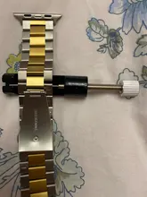 Correa de acero inoxidable para apple watch, pulsera de 44mm, serie Iwatch 5 4 3 2 1, accesorios de 38MM, 40MM, 42MM