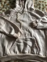 Loose Pullover Hoodies Long-Sleeve Harajuku Blue Green Women Tops Solid Casual Velvet