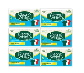 

Duru Clean & white laundry soap мультипак, Universal, 6 PCs 125g
