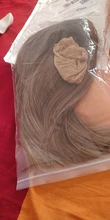 ALAN EATON-Peluca de cabello sintético liso para mujer, cabellera artificial corto y rubio con flequillo, color marrón degradado, estilo Cosplay, resistente al calor