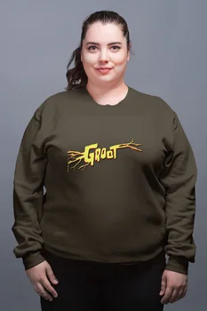 

Angemiel Wear Lightning Groot Green Women Sweatshirts