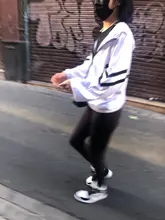 Mallas negras de cintura alta para mujer, Leggings ajustados de estilo callejero, informales, de talla grande, Fitness, Otoño, 2020