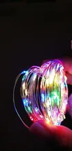 Led-Strip Garland Battery-Operated Party-Decoration Fairy Silver Christmas Wedding Copper
