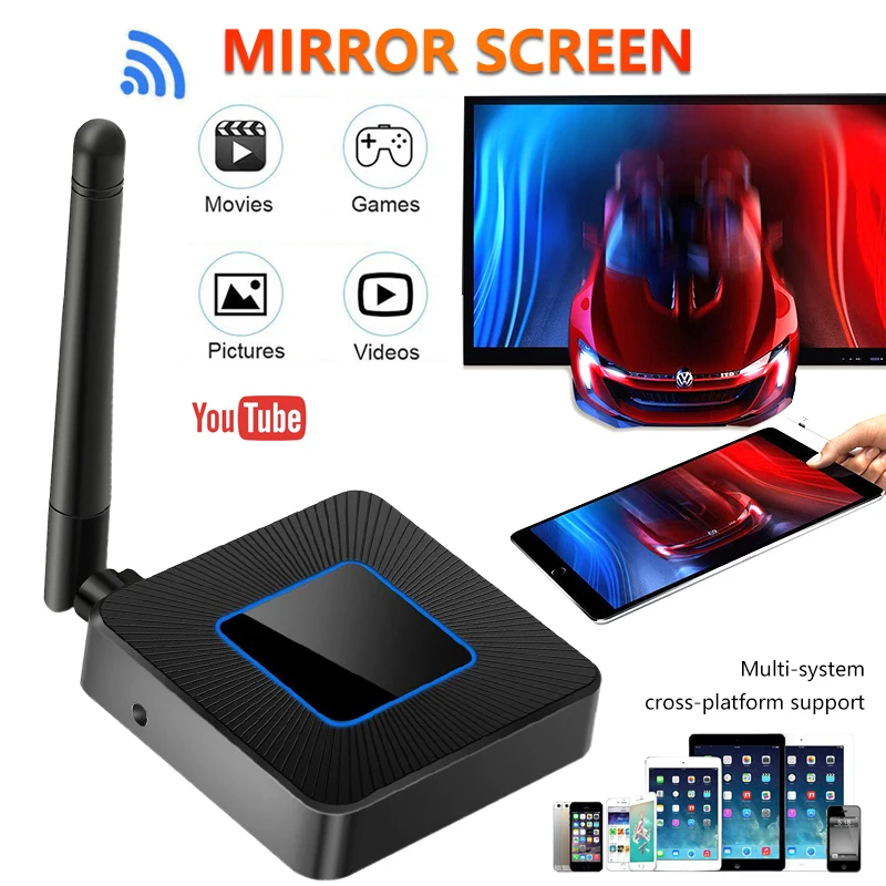 

Q4 Wifi Display Dongle TV Stick Wireless Mirascreen AirPlay Anycast Miracast HDMI Video Receiver 1080P Screen Mirroring Adapter