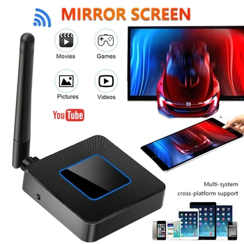 

Q4 Wifi Display Dongle TV Stick Wireless Mirascreen AirPlay Anycast Miracast HDMI Video Receiver 1080P Screen Mirroring Adapter