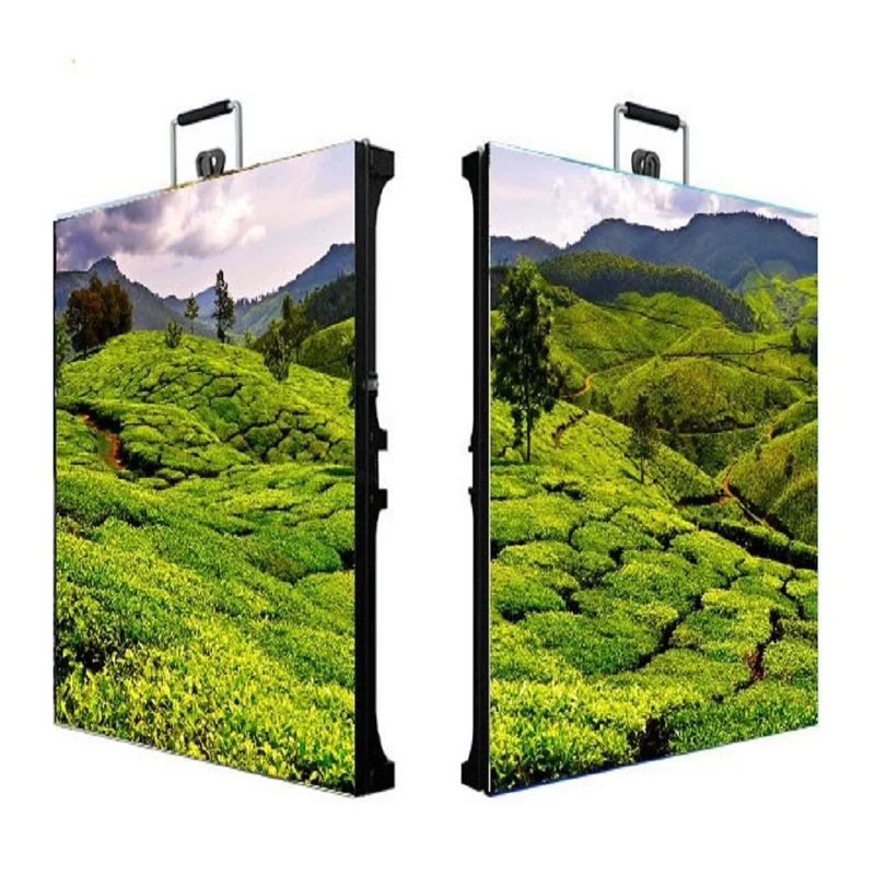P4 cabinet 640x640mm Qiangli q4-eco (320*160) led sign running string media tablo advertising display creeping line ad smd matrix screen signage rgb