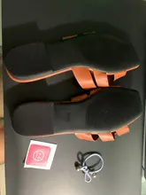 DONLEE-Zapatillas de marca QUEEN para mujer, zapatos planos casuales con punta abierta, sandalias de esparcimiento, Chanclas de playa para mujer, talla grande 41