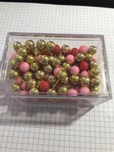 Chinchetas de empuje para oficina, tutú de 120 uds, regalo decorativo, papelería de colores, Mensaje, corcho, chinchetas, H0460
