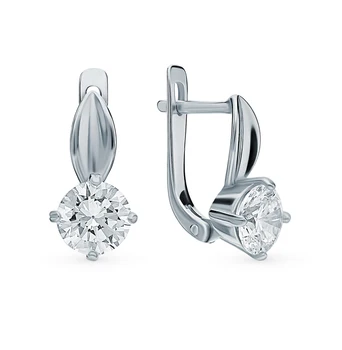 

Silver earrings with cubic zirconium sunlight sample 925