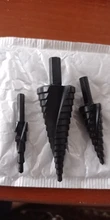 3 unids/set 4-32MM HSS cobalto paso Broca escalonada de nitrógeno de alta velocidad de acero en espiral por Cono de Metal vástago triangular agujero