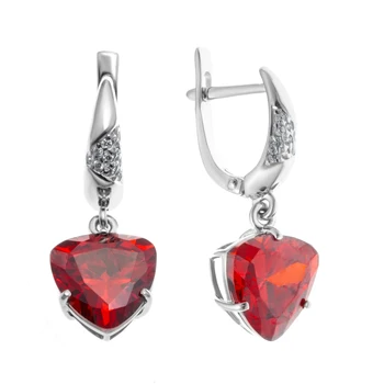 

Earrings made of silver with cubic zirconia