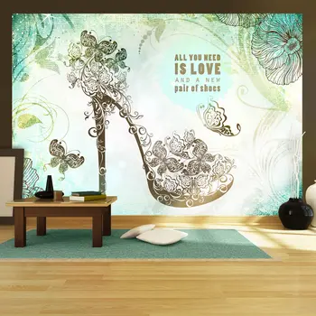 

Wall mural-All you need is… A new pair of shoes - 150x105 cm