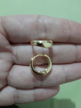 ANENJERY-pendientes de arco circular de Plata de Ley 925, joyería Retro Simple, regalo de San Valentín para pareja, S-E1373 al por mayor