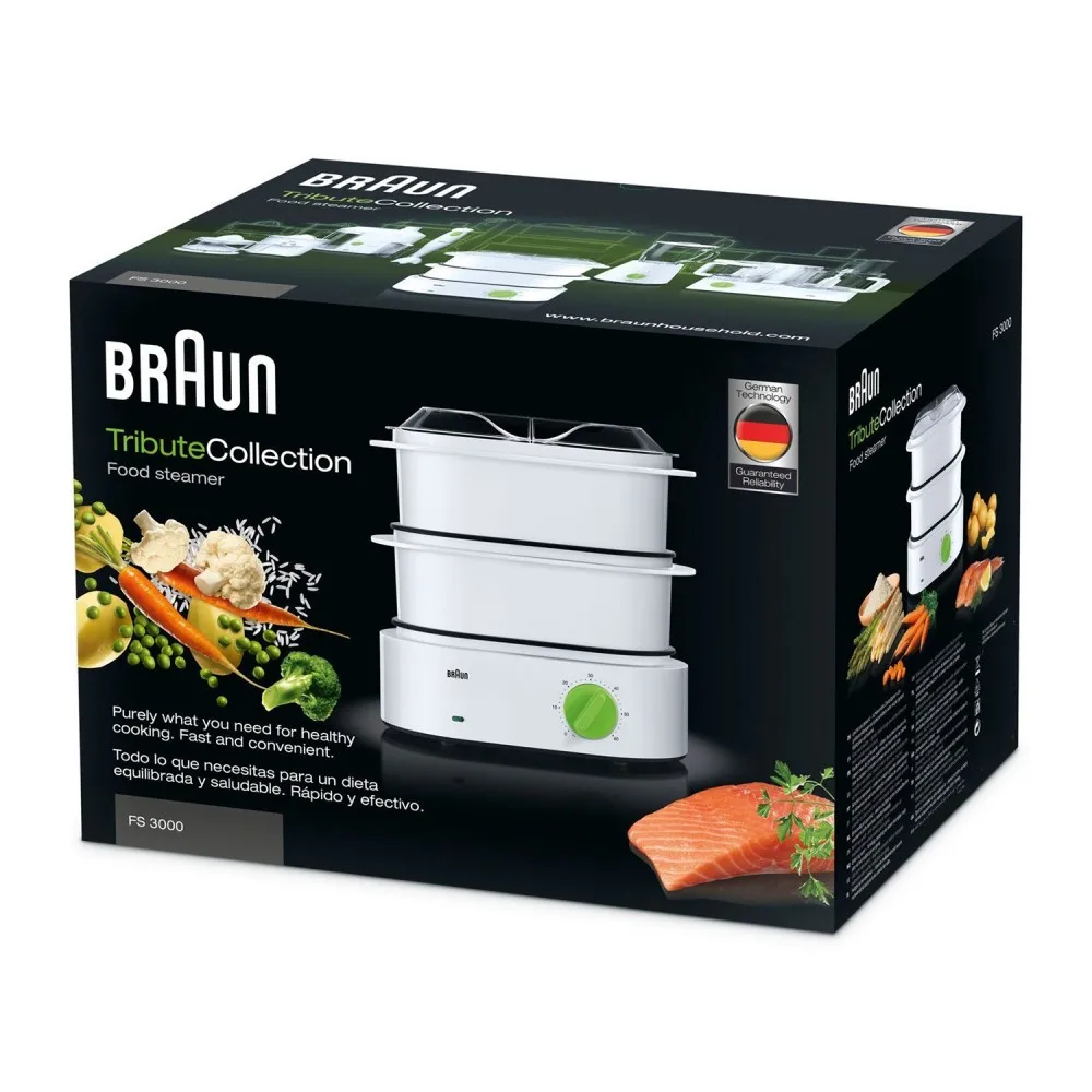 Double Boiler Braun Fs3000wh 850 W Steamer Household Appliances For Kitchen Home Appliances Kitchen Appliances - Electric Food Steamers - AliExpress