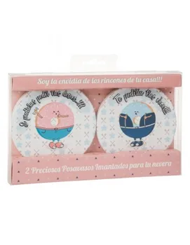 

▷ SET 2 imantated coasters with message