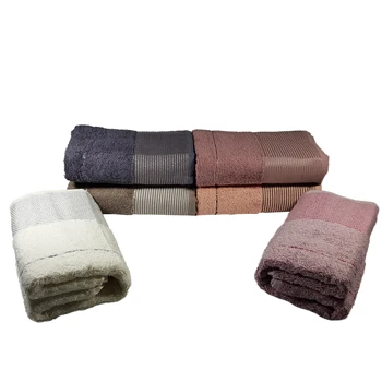 

Quality Luxury Soft Jaquarted Towels From Turkey, 100% Cotton, Bath Hair Hand And Face Towel, absorbent 6 pcs 50x90cm