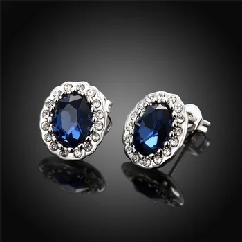 

Набор:браслет,серьги-гвоздики винтажный NB 50 SLV-BLU цвет серебро.