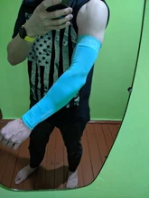 ROCKBROS-Calentadores de brazo, de tela Ice, para baloncesto, correr, bicicleta, camping, deportes de verano