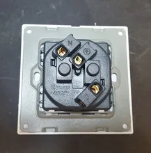 Socket-Plug Crystal Glass-Panel-Power Wall JHJCH European-Standard Grounded 16a Has 86mm--86mm