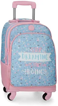 

Roll Road Dreaming-backpack with wheels, blue/pink, 44 cm