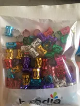 100 unids/lote Color de la mezcla 8x9mm micro pelo temor trenzas bloqueo tubo perlas ajustable esposas clips para el cabello ACCESORIOS Herramienta