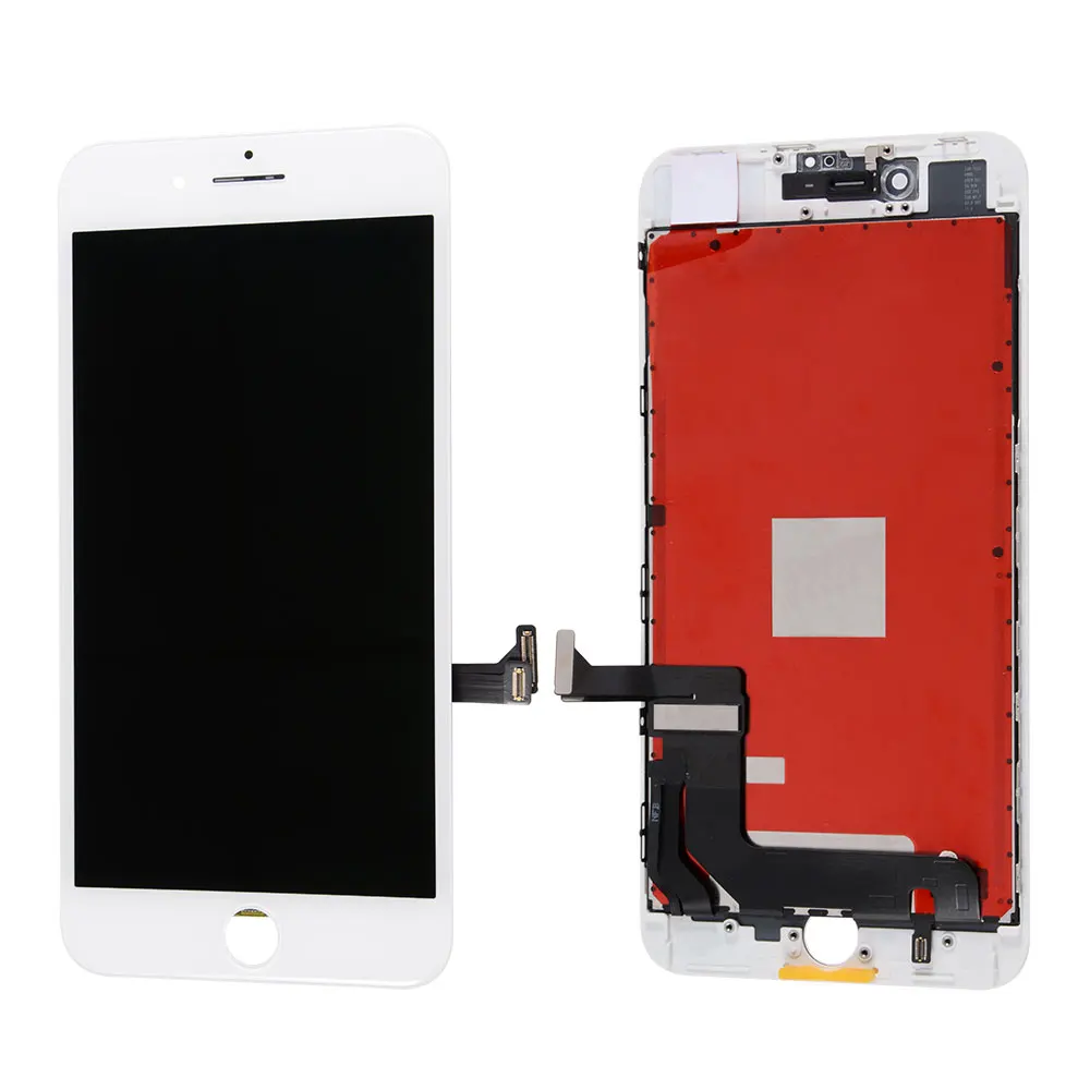 Для iPhone8 8Plus с фронтальной камерой, ЖК-дисплей, сенсорный экран, дигитайзер, полная сборка, запасные части - Цвет: 8P White NO Camera