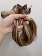 BHF-Clip en extensiones de cabello humano, 100% cabello humano natural Remy, cabeza completa, 70g a 140g