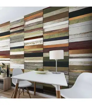 

Photo Mural-wooden rainbow tones