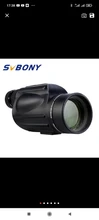 Monocular Telescope Porro-Prism SVBONY Travel Low-Night-Vision 10-30x50-Zoom Multi-Coated-Lens