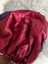 Reversible Satin Hat Bonnet Hair-Caps Head-Cover Hair-Styling-Accessories Curly Adjust