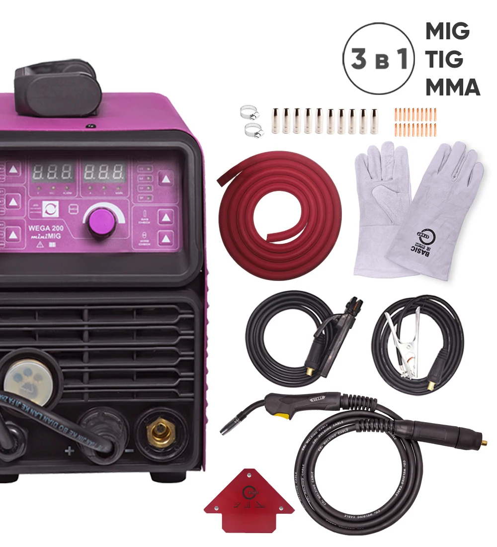 Invertor MIG welding machine Start WEGA 200 miniMIG Gas shielded Semi-automatic gas no wel | Инструменты
