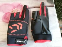Guantes de pesca antideslizantes para hombre, protectores de manos para pesca, para deportes al aire libre, con corte de tres dedos