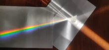 Prisma Triangular de 30x30x60mm, prismas de vidrio óptico BK7, enseñanza de física, espectro de luz refractado, arcoíris, para niños y estudiantes