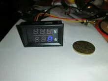 Voltmeter Led-Amp Digital High-Quality 100v 10a Blue DC Red Dual