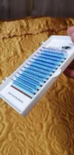 False-Lashes HBZGTLAD Curl 8-15mm Blue Yellow C/D Brand-New