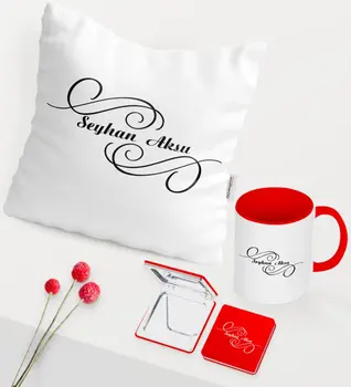

Personalized Is Red Mug Mirror Pillow Set-3