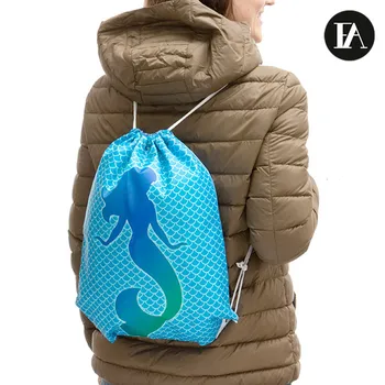 

Backpack Bag with strings mermaid Fashinalizer