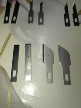 ESPLB-cuchillas para manualidades de Metal antideslizantes, cortador de bisturí, grabado, manualidades, escultura, cuchillo de reparación de PCB, 18 unidades