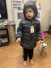 Chaqueta de invierno ultraligera para niñas, prendas de vestir con capucha, mono de nieve para niño, ropa de 2 a 8 años, 2020