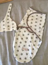 Manta y gorro con envoltura de capullo para recién nacido, bolso de pañales de algodón, saco de dormir estilo sobre para bebé, ropa de cama