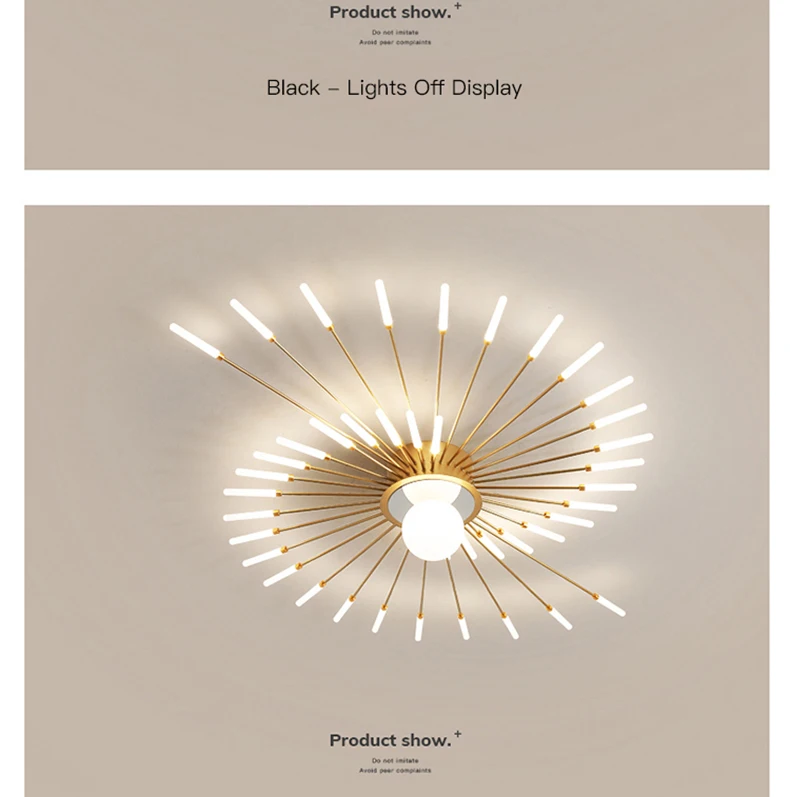 chandelier for living room Modern Ceiling Lamp For Living Room Hall Bedroom Indoor Lighting Golden Black Dinning Room LED Hanging Chandelier Fireworks 2022 black and gold chandelier