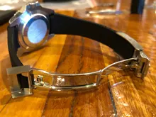 Correa de silicona de extremo curvado para reloj, 20mm, negro, verde, azul y naranja, para correa de papel, RX, Daytona, Submariner, GMT explorer 2, pulsera