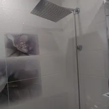 Rainfall Showerhead Stainless-Steel Rozin Hose Ultrathin Brass Chrome 8-15-59-Wall-Mounted