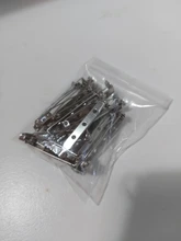 Clip de broche Chapado en 20 piezas, 20, 25 y 32mm, Base de bloqueo de seguridad en blanco, Base del broche para DIY, fabricación de joyas, accesorios de ropa al por mayor