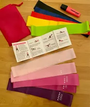 Bandas de goma elásticas para Fitness, 5 unidades por juego, equipo de entrenamiento para gimnasio, ligas de resistencia