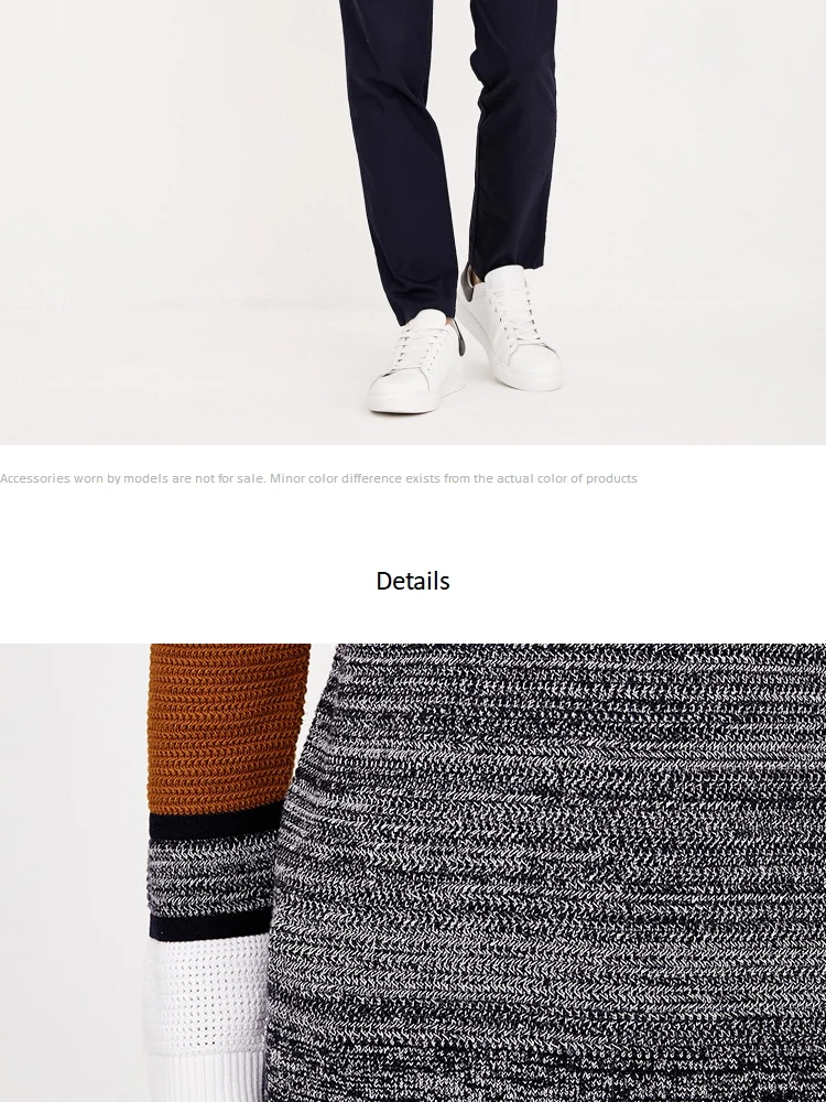 JackJones осенний мужской модный тренд удобный хлопковый контрастный цвет сшитый Повседневный свитер Топ Мужская одежда 218324518