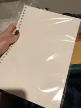 Sharkbang-recambio de cuaderno de hojas sueltas A5 B5, Papel de encuadernación en espiral, índice de Página interior, rejilla de puntos en blanco, papelería, 60 hojas