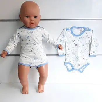

With blue Piping The Teddy Bears Long Sleeve from Shoulder And Bottom snap fit-Popping In Baby Badi The Zibin New Baby Boys Bodysuit 6 PCS 3 PCS Long Sleeve