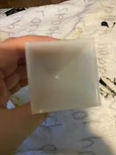 Molde de silicona para manualidades, pirámide transparente, resina decorativa, manualidades fabricación de joyas, molde de resina para joyería